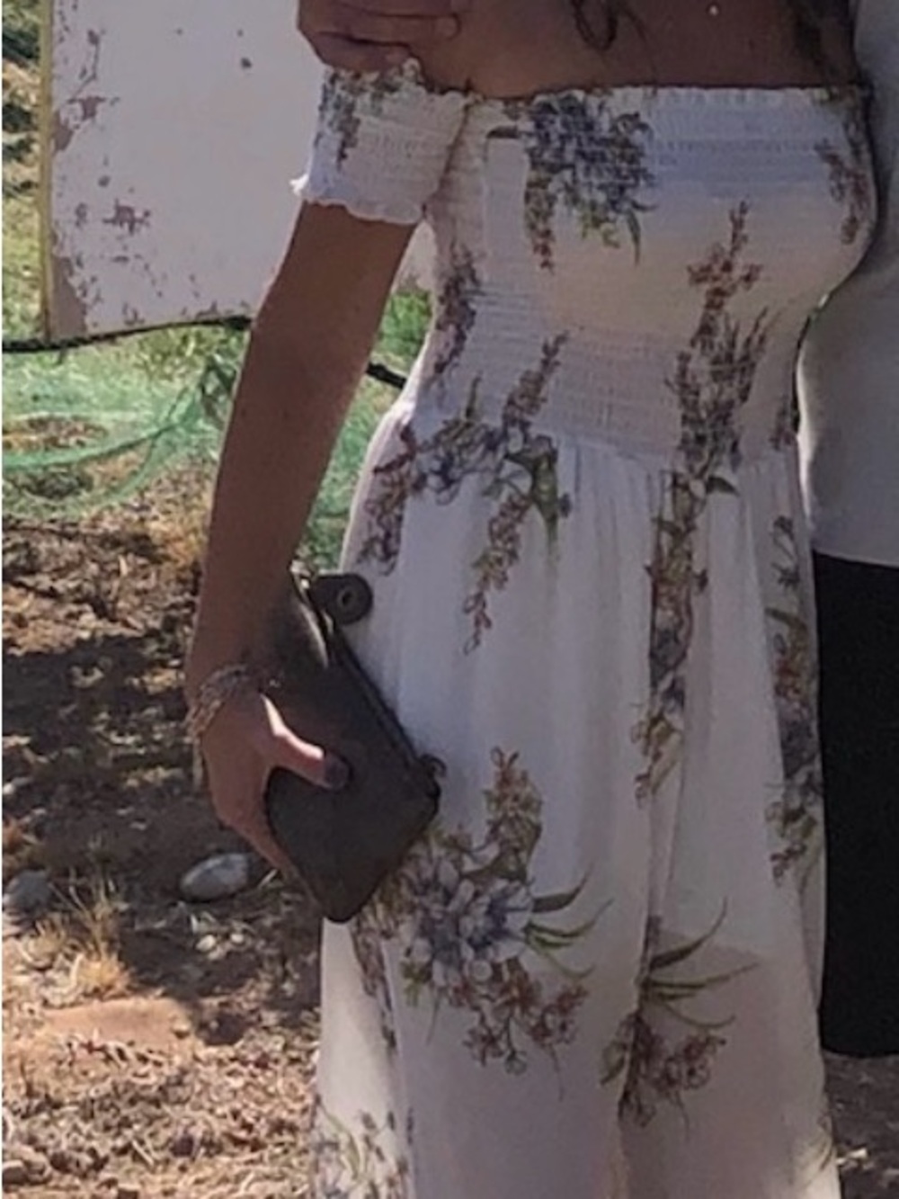 Floral Off-Shoulder Wide-Leg Jumpsuit Romper
